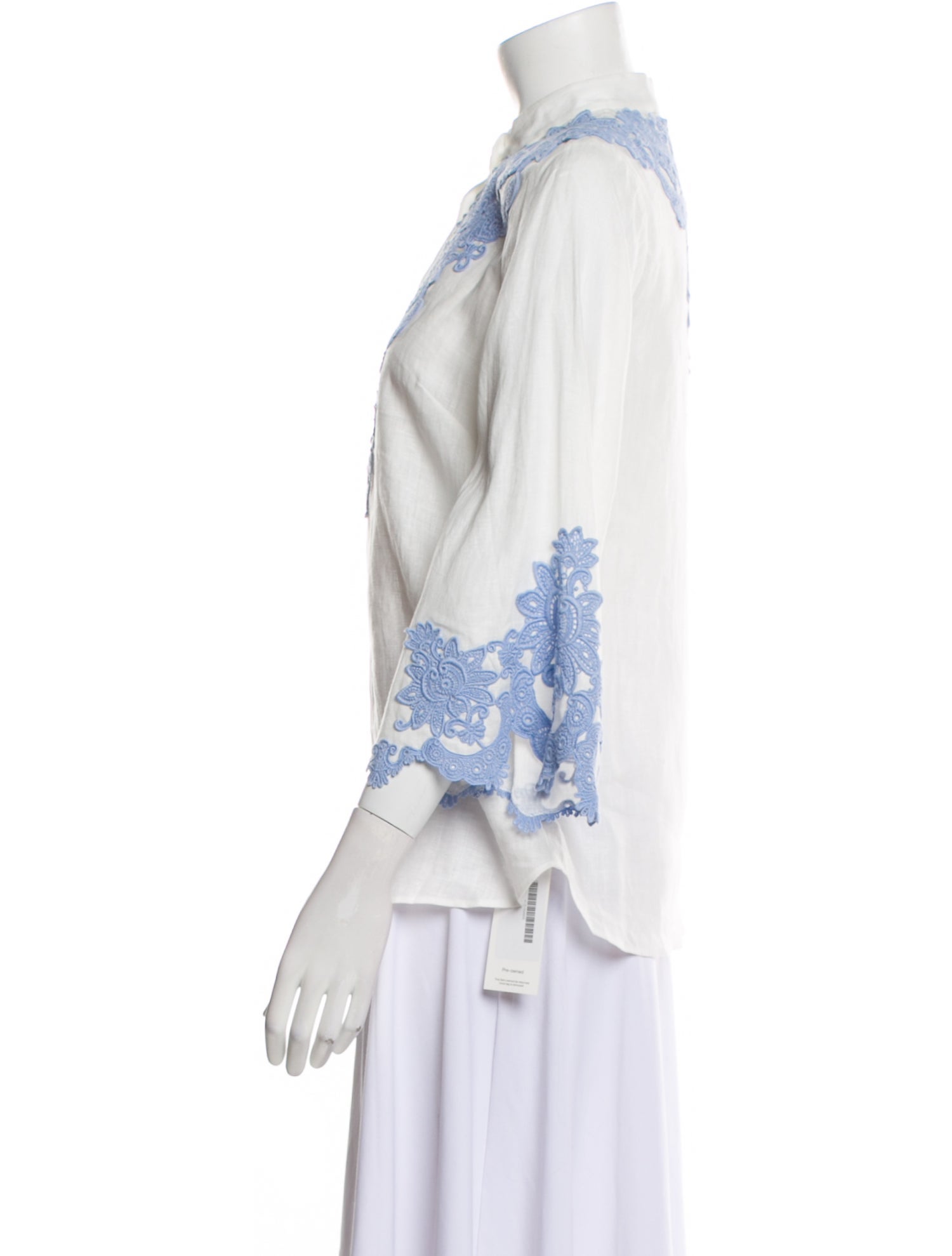 Zimmermann Linen Printed Blouse w/ Tags