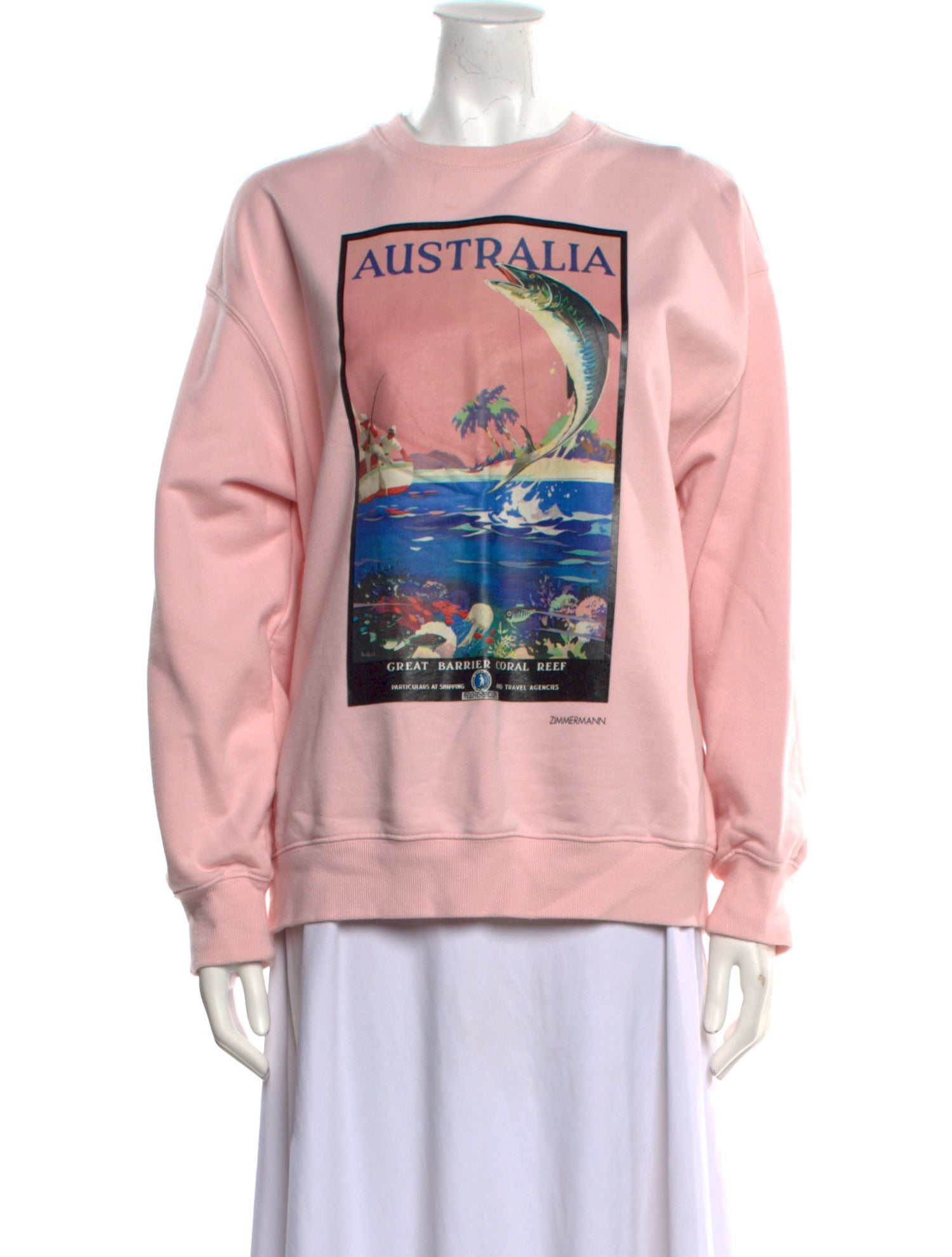 Zimmermann Graphic Print Crew Neck Sweatshirt