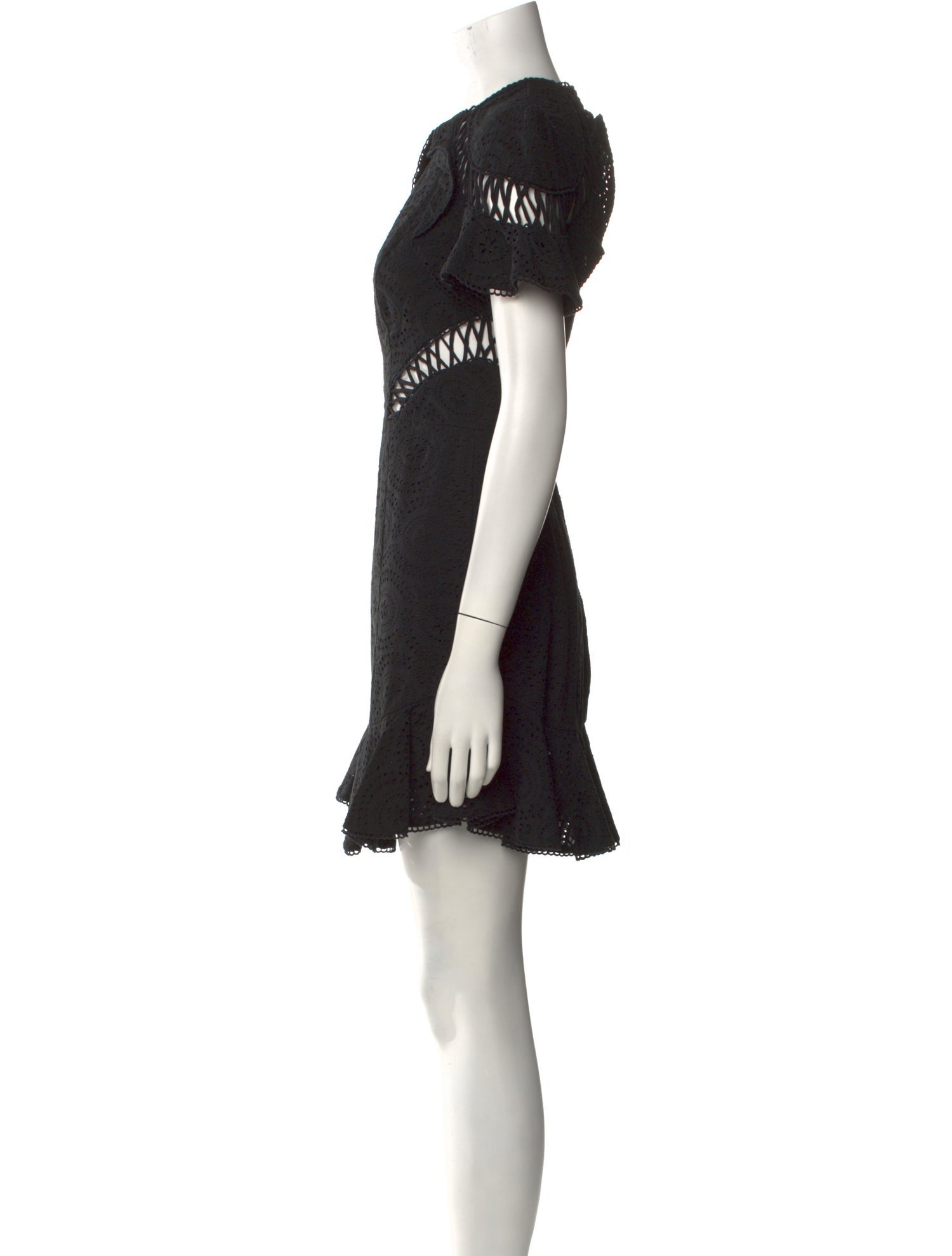 Zimmermann Crew Neck Mini Dress