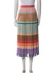 Zimmermann Striped Midi Length Skirt