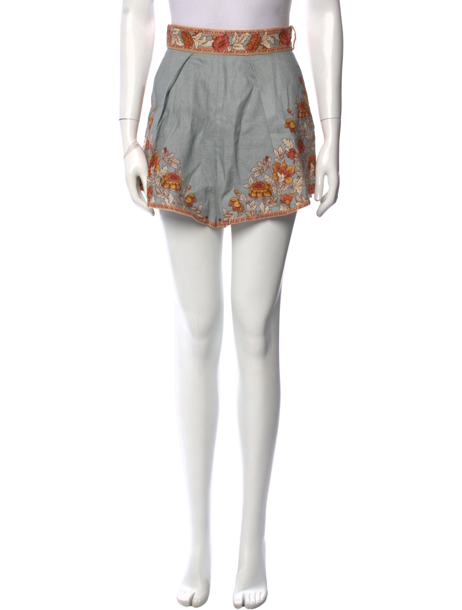 Zimmermann Linen Mini Shorts