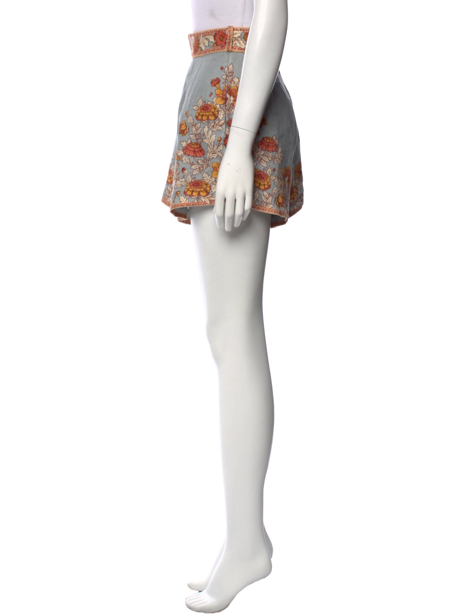 Zimmermann Linen Mini Shorts