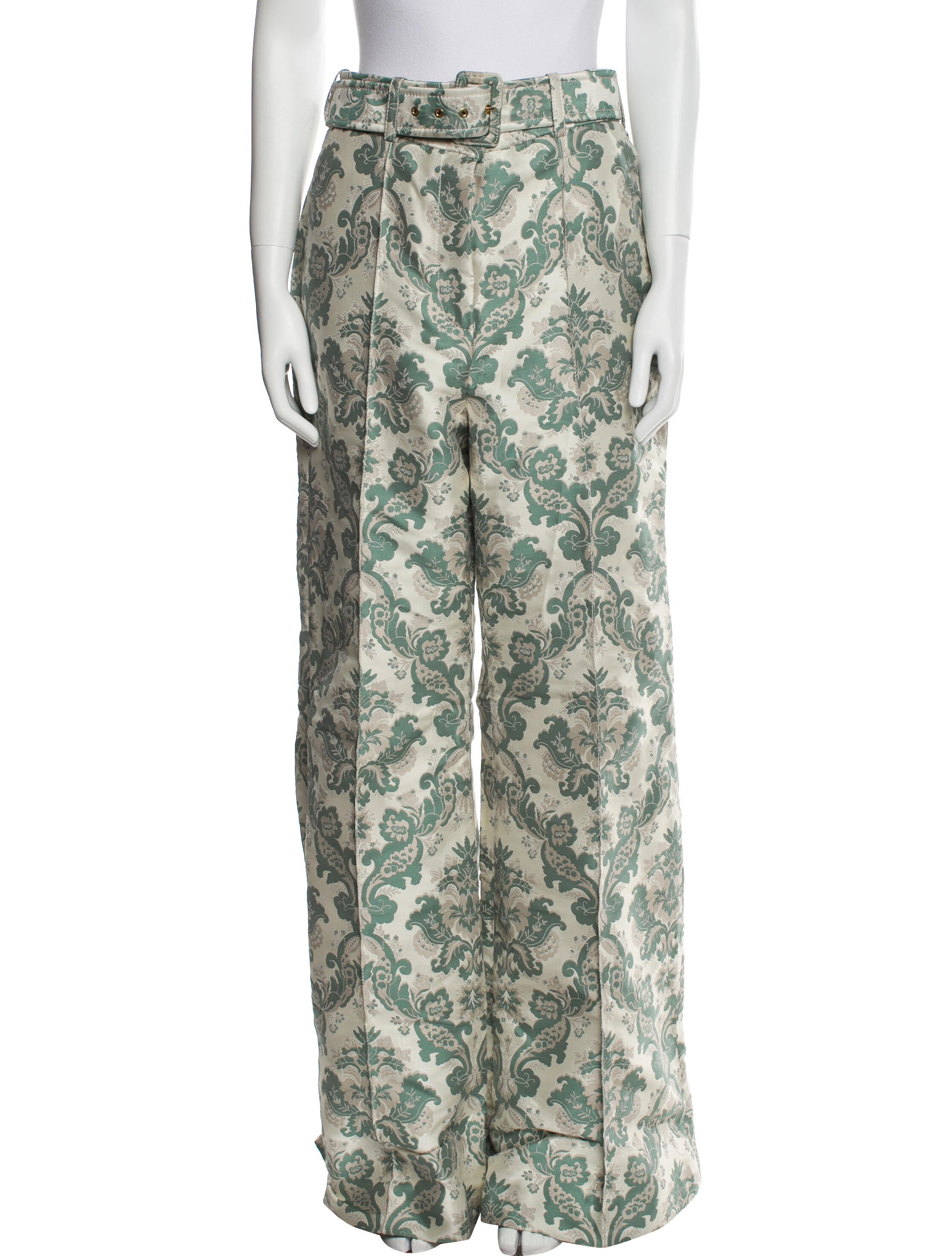 Zimmermann Floral Print Wide Leg Pants