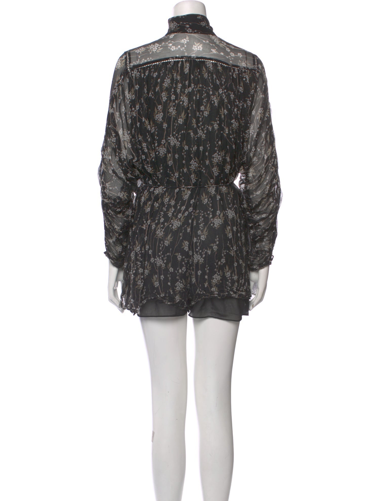 Zimmermann Silk Floral Print Romper