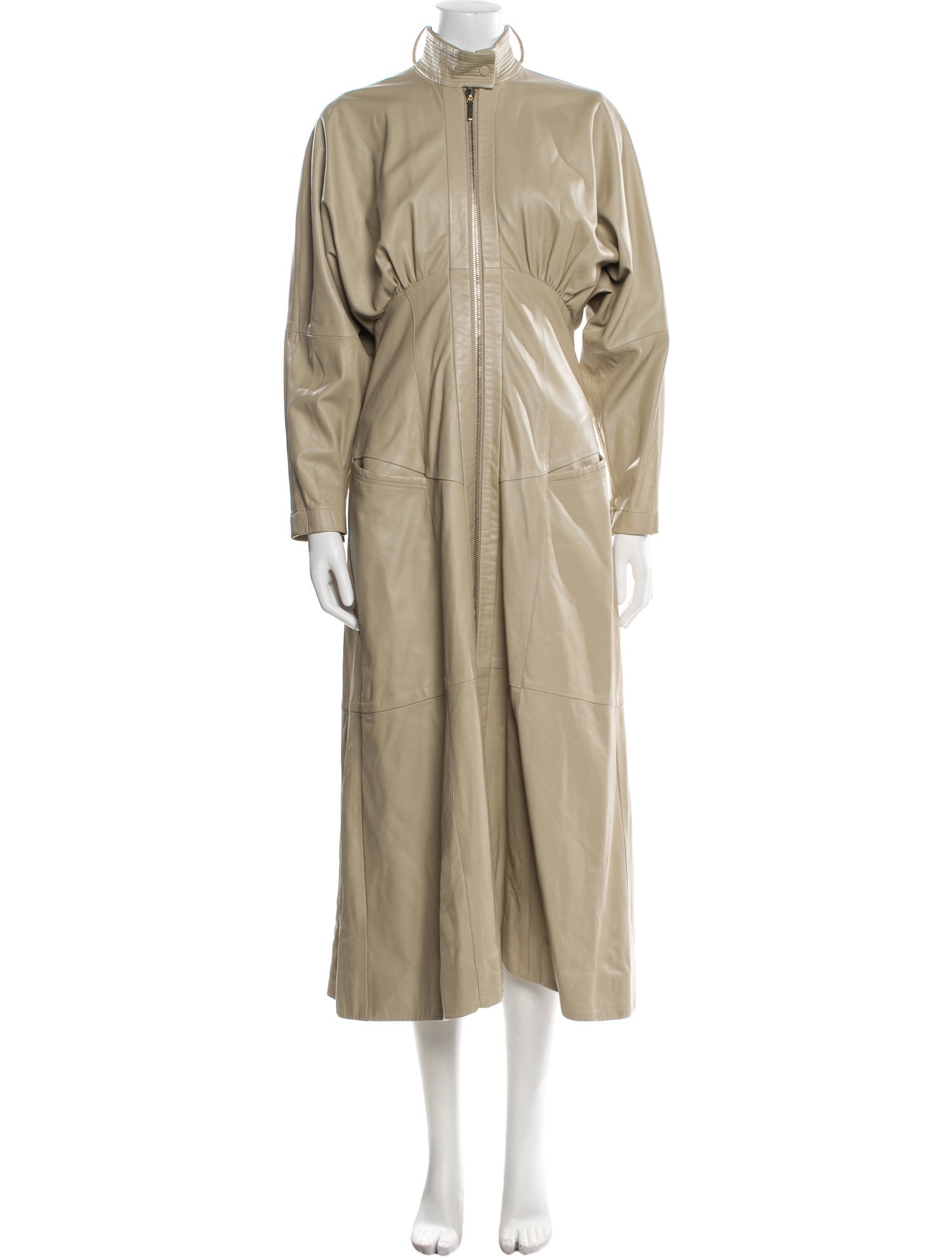 Zimmermann Lamb Leather Trench Coat