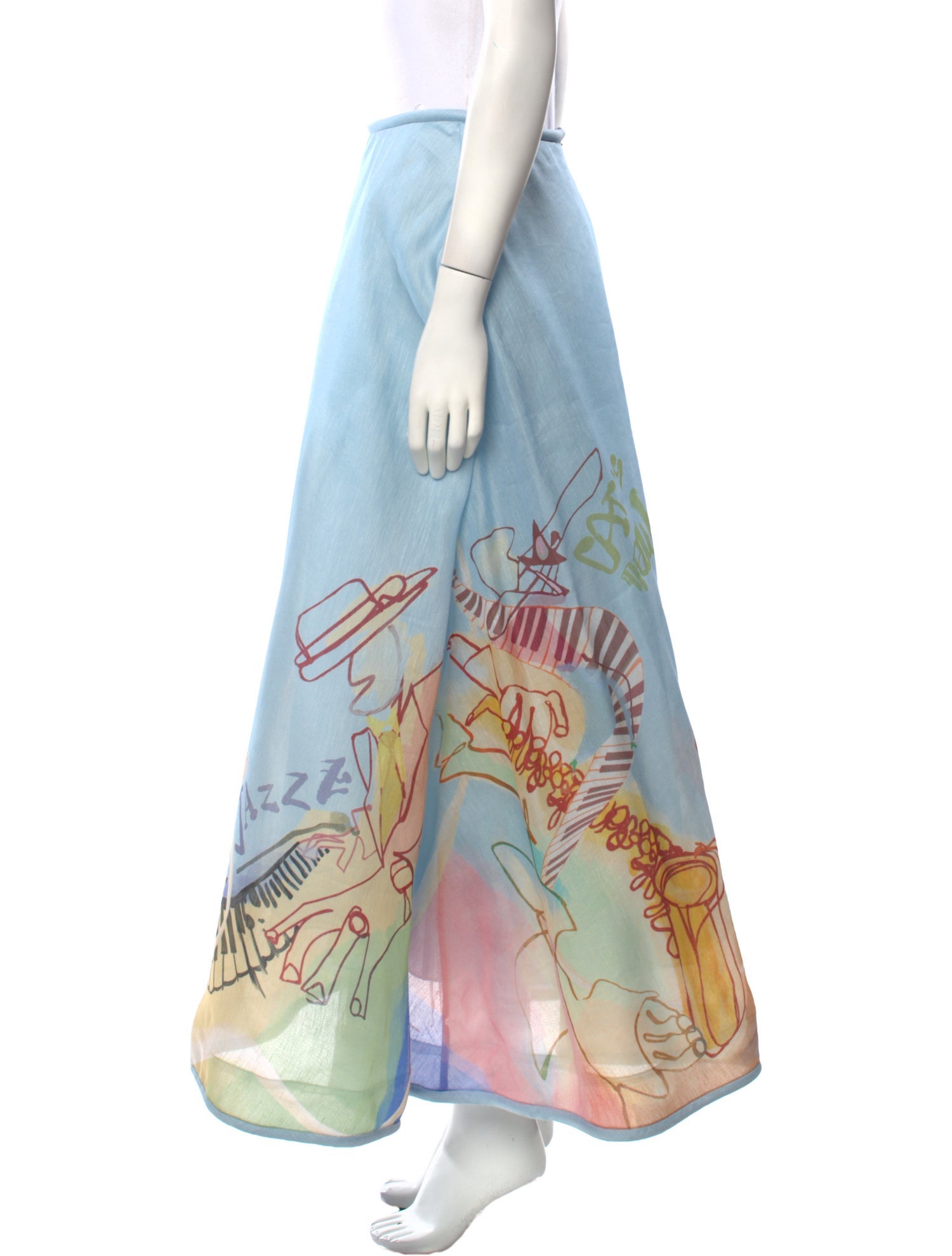 Zimmermann Linen Midi Length Skirt w/ Tags