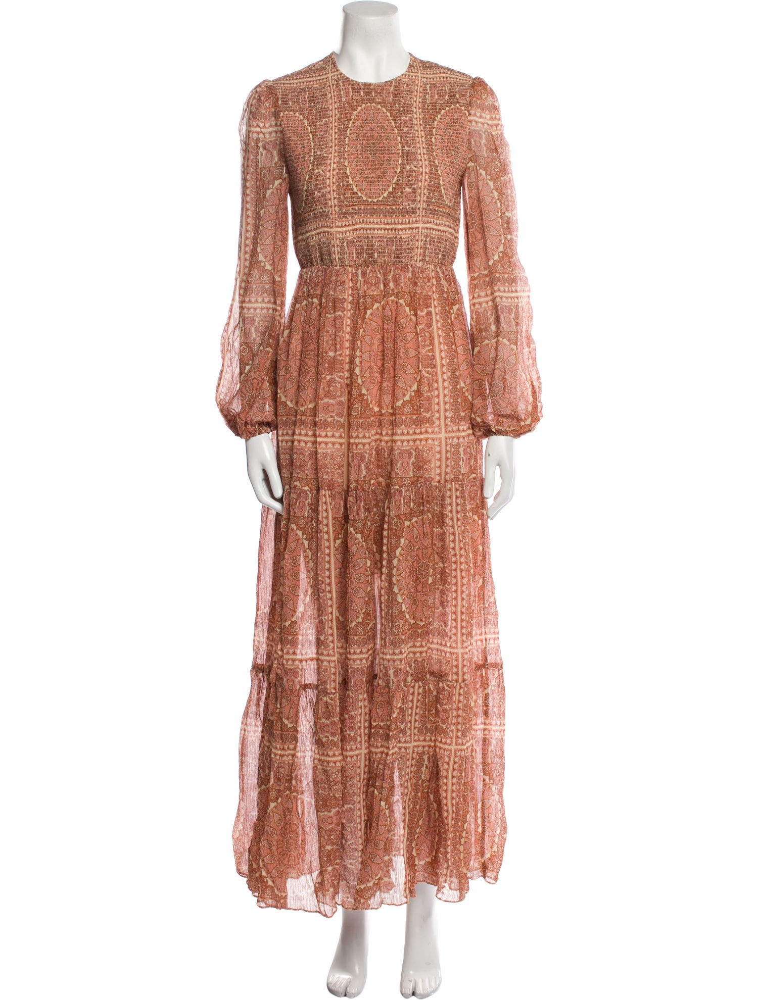 Zimmermann Paisley Print Long Dress