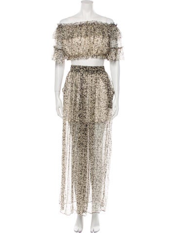 Zimmermann Suits and Sets Silk Printed Pant Set L