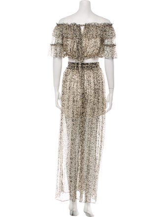 Zimmermann Silk Printed Pant Set