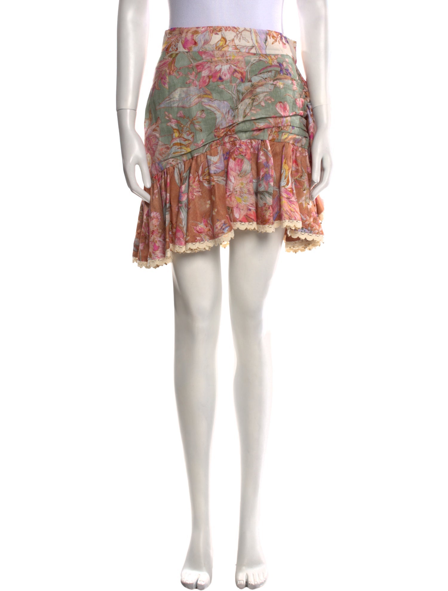 Zimmermann Linen Mini Skirt