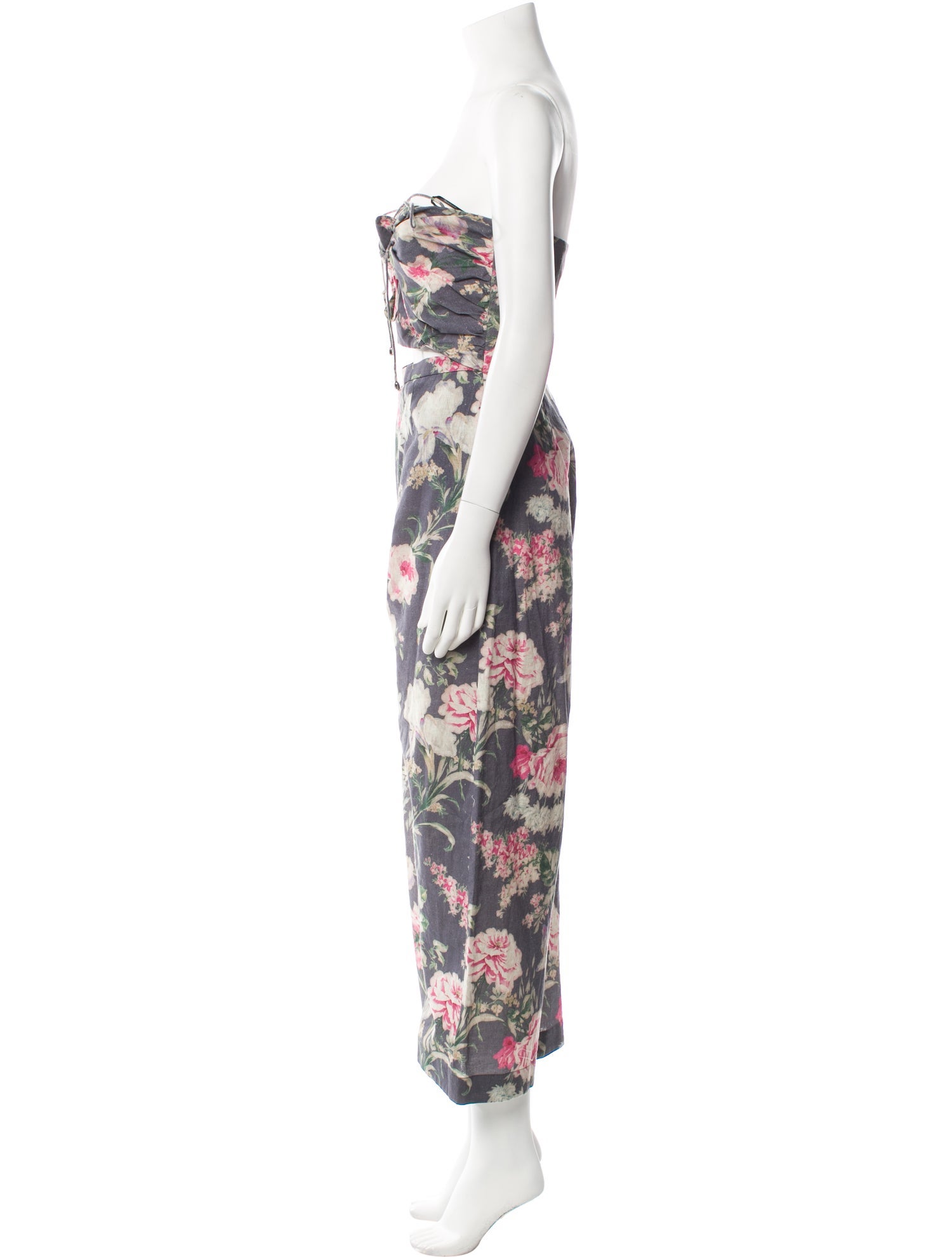 Zimmermann Linen Printed Jumpsuit