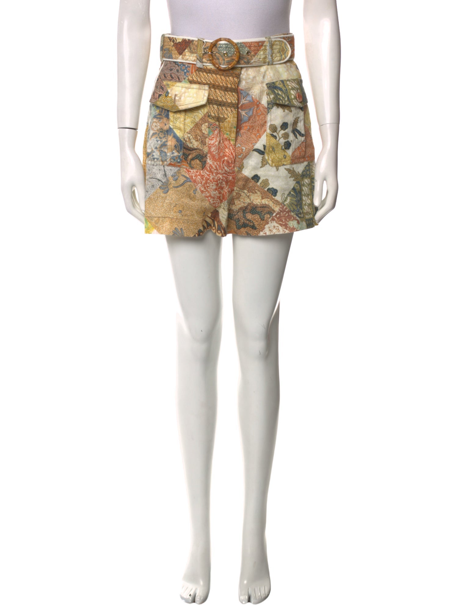 Zimmermann Linen Mini Shorts