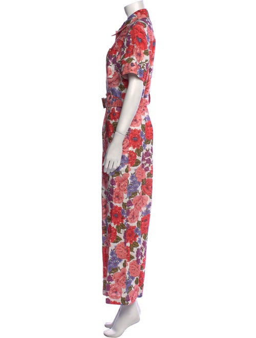 Zimmermann Linen Printed Jumpsuit