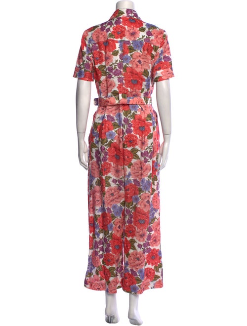 Zimmermann Linen Printed Jumpsuit