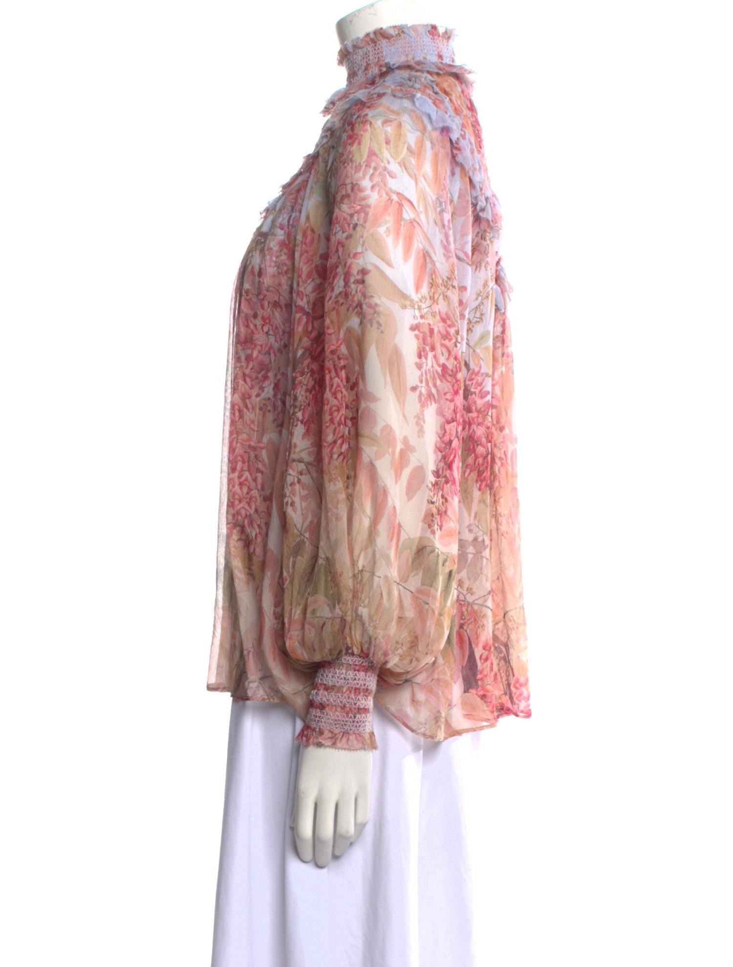 Zimmermann Silk Floral Print Blouse