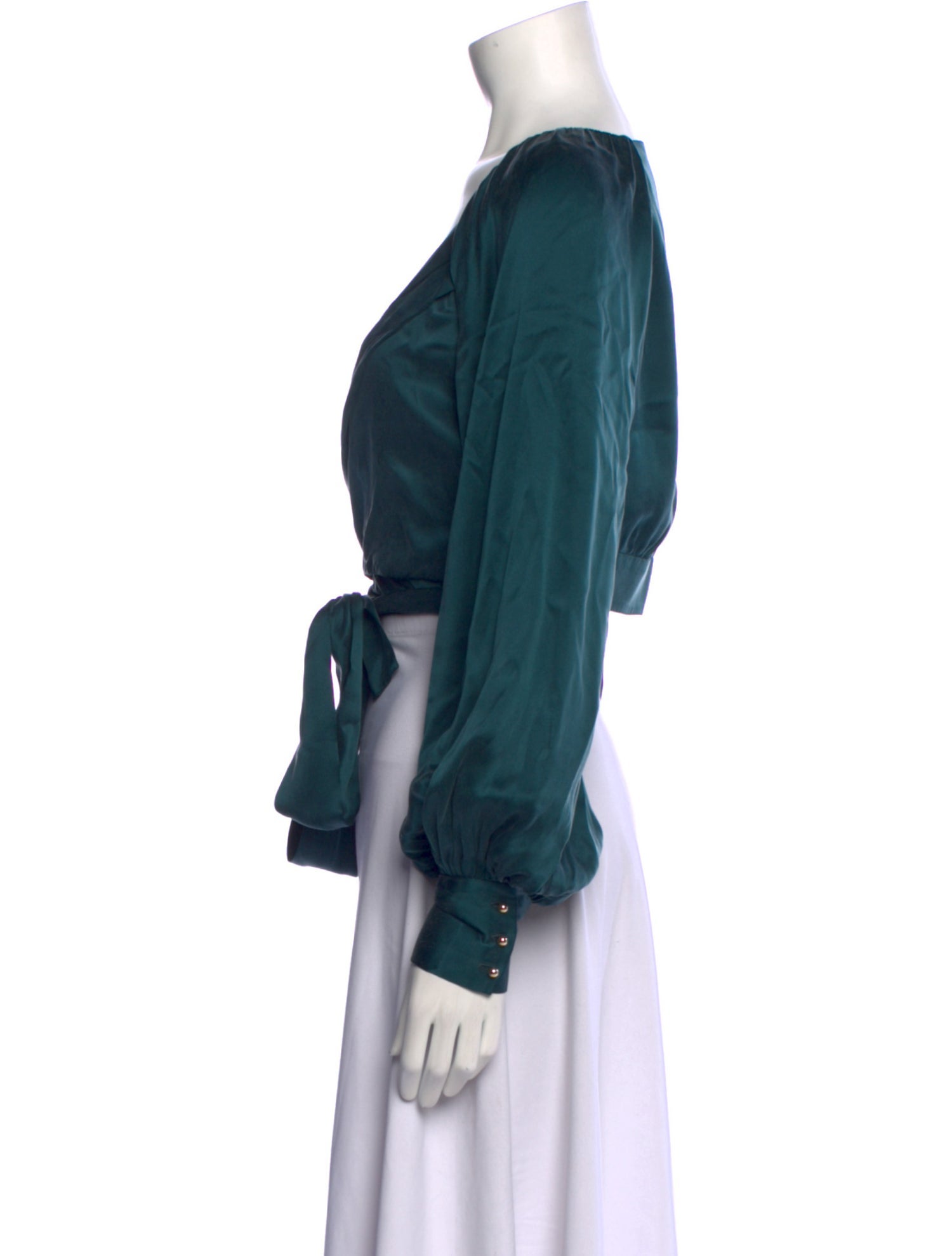 Zimmermann Silk V-Neck Crop Top