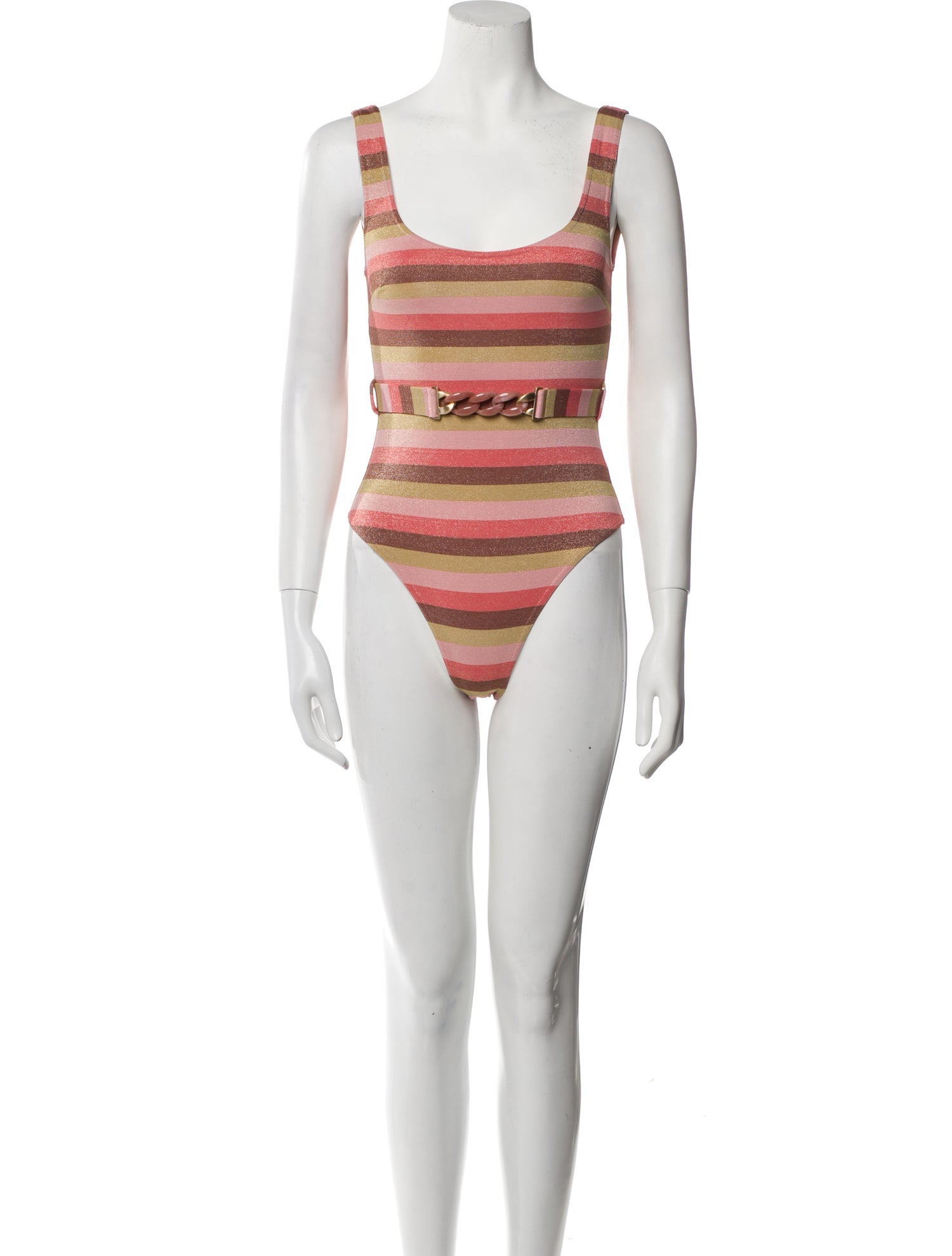 Zimmermann Striped Glitter Accents One-Piece w/ Tags
