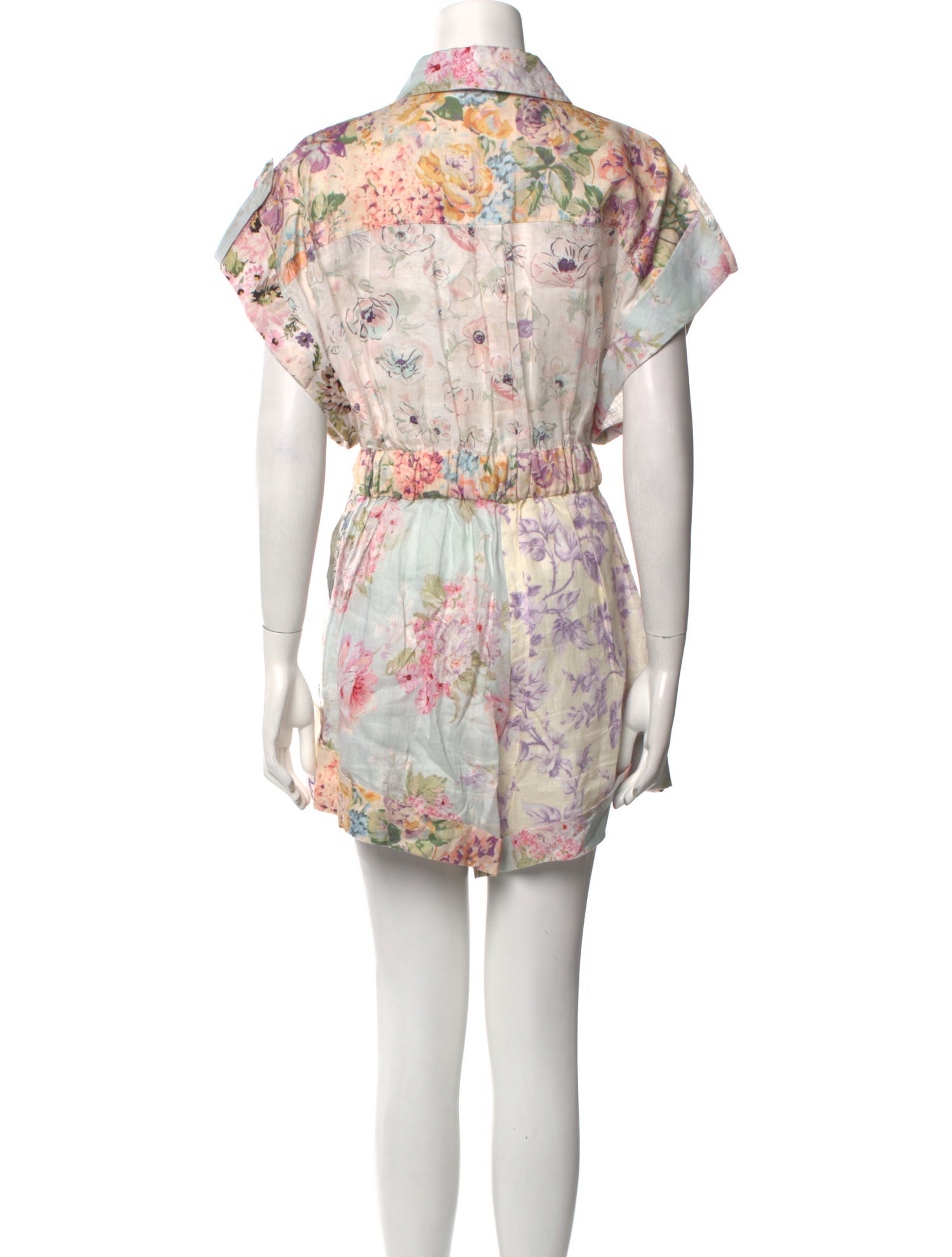 Zimmermann Linen Printed Romper