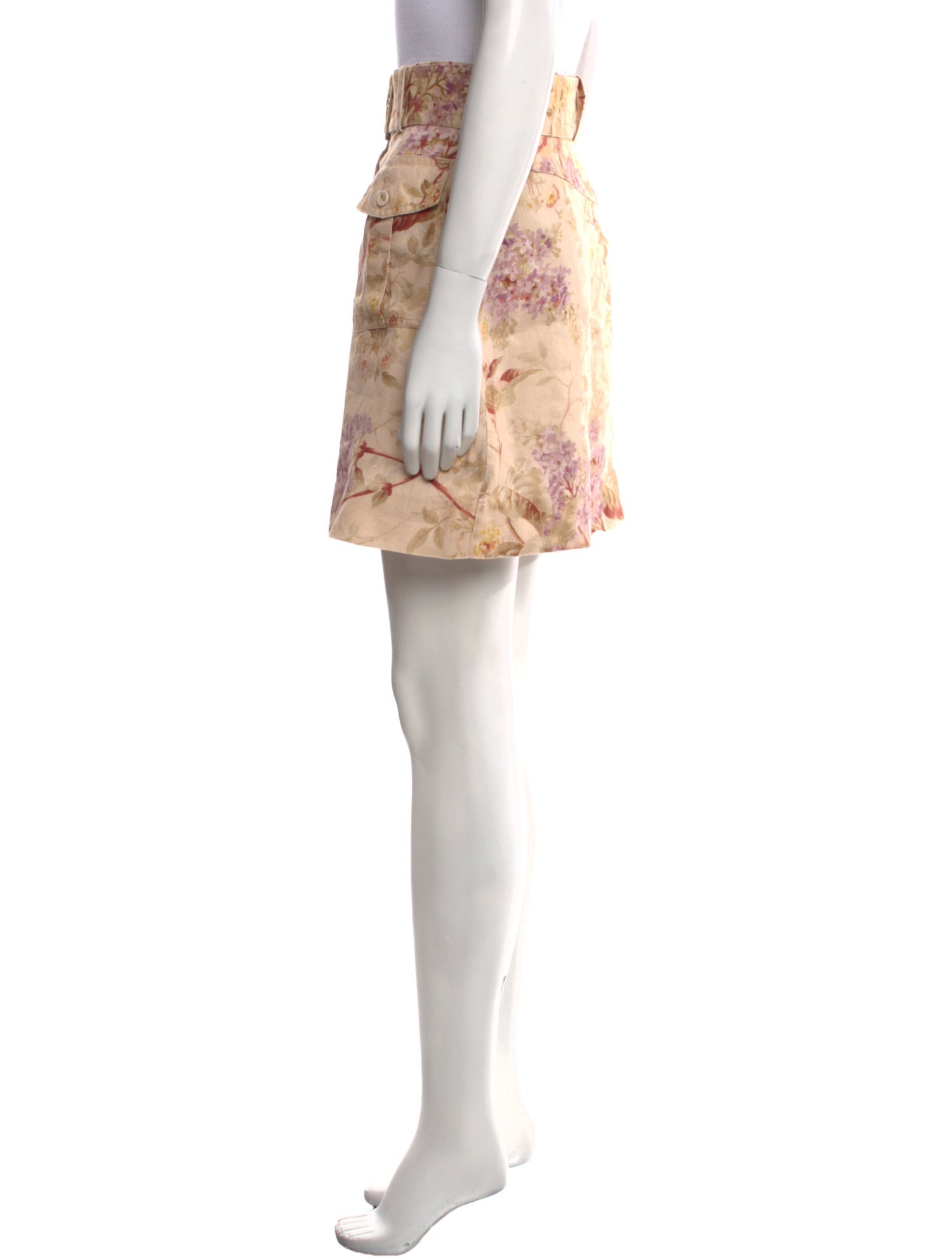 Zimmermann Linen Mini Skirt