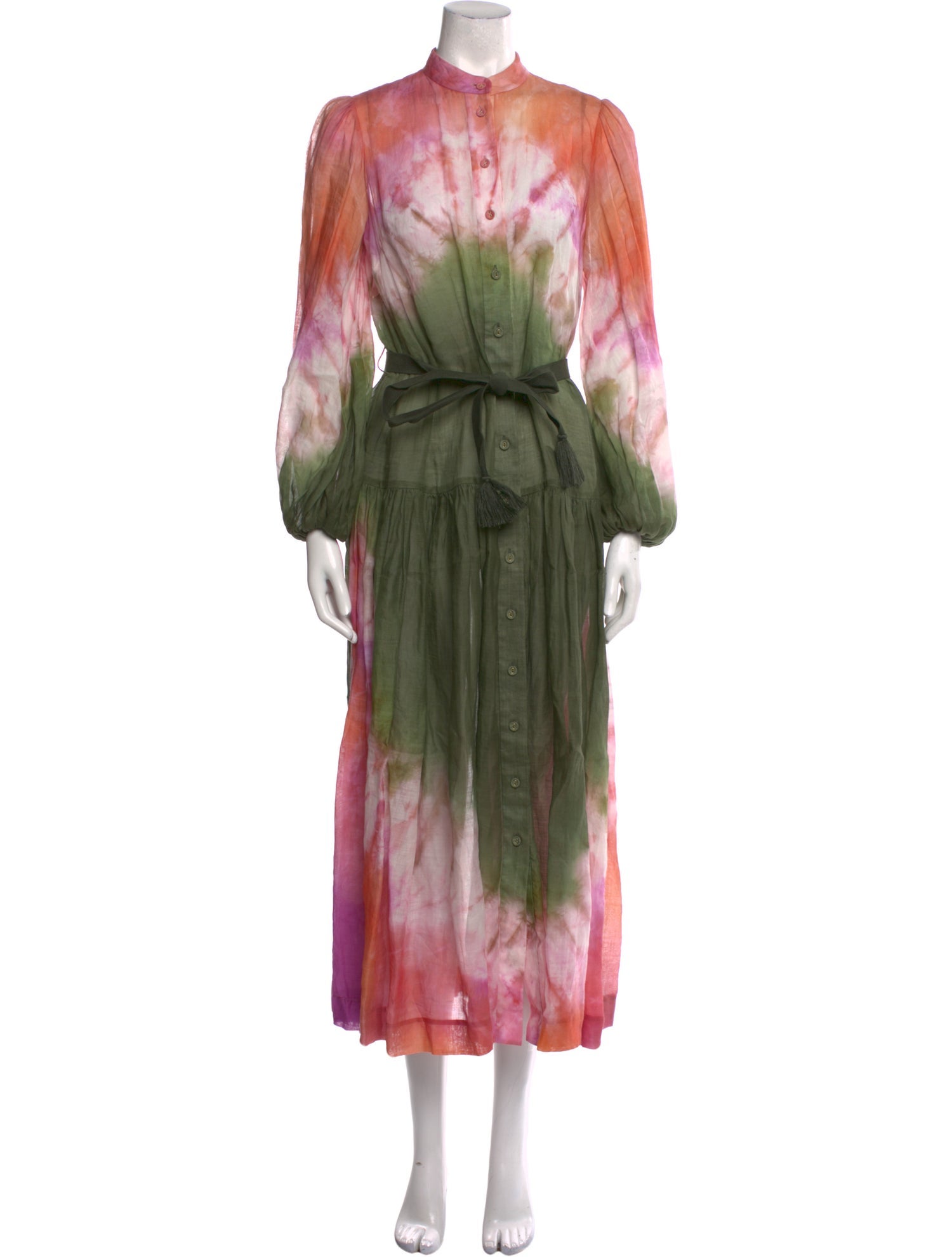Zimmermann Tie-Dye Print Long Dress