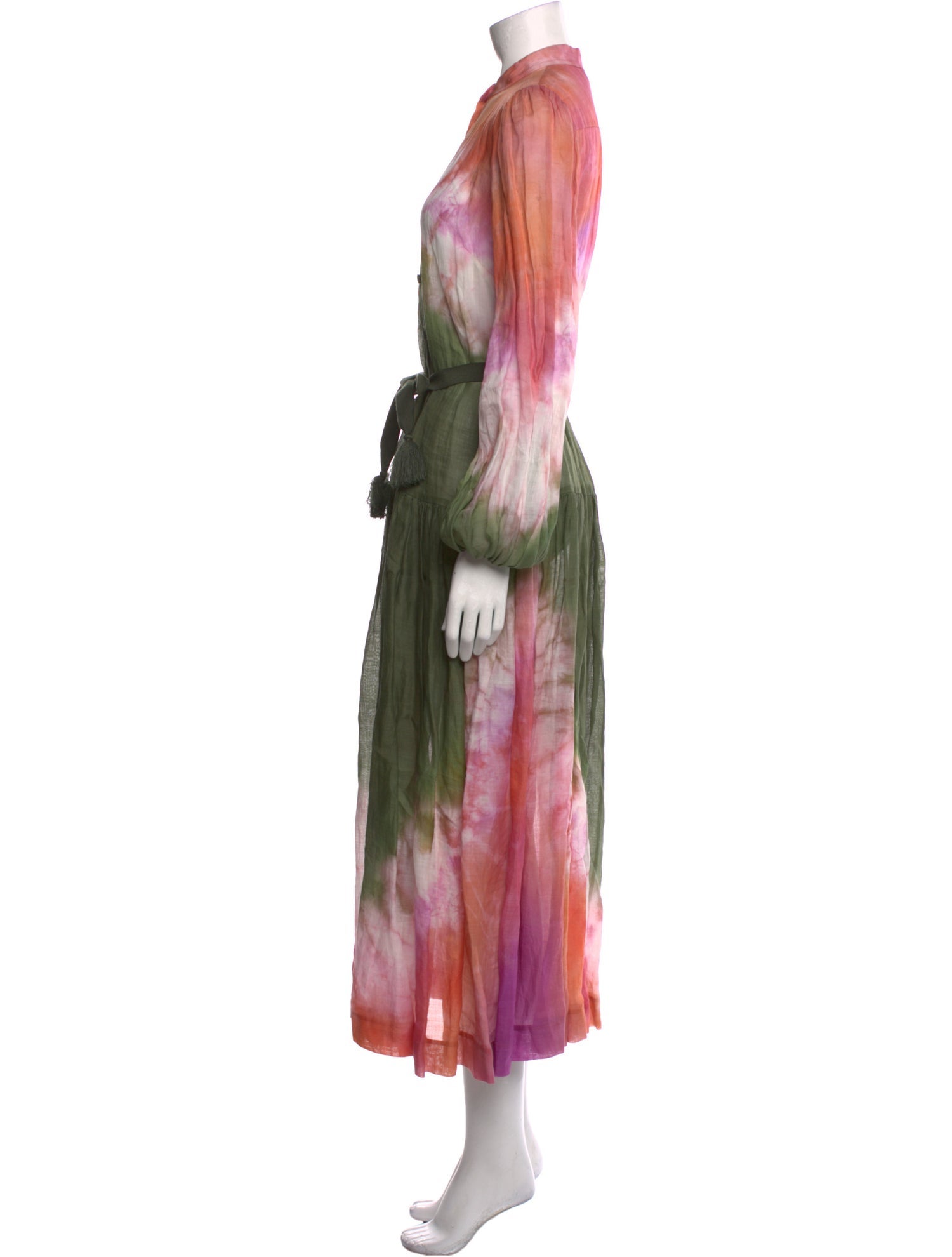Zimmermann Tie-Dye Print Long Dress
