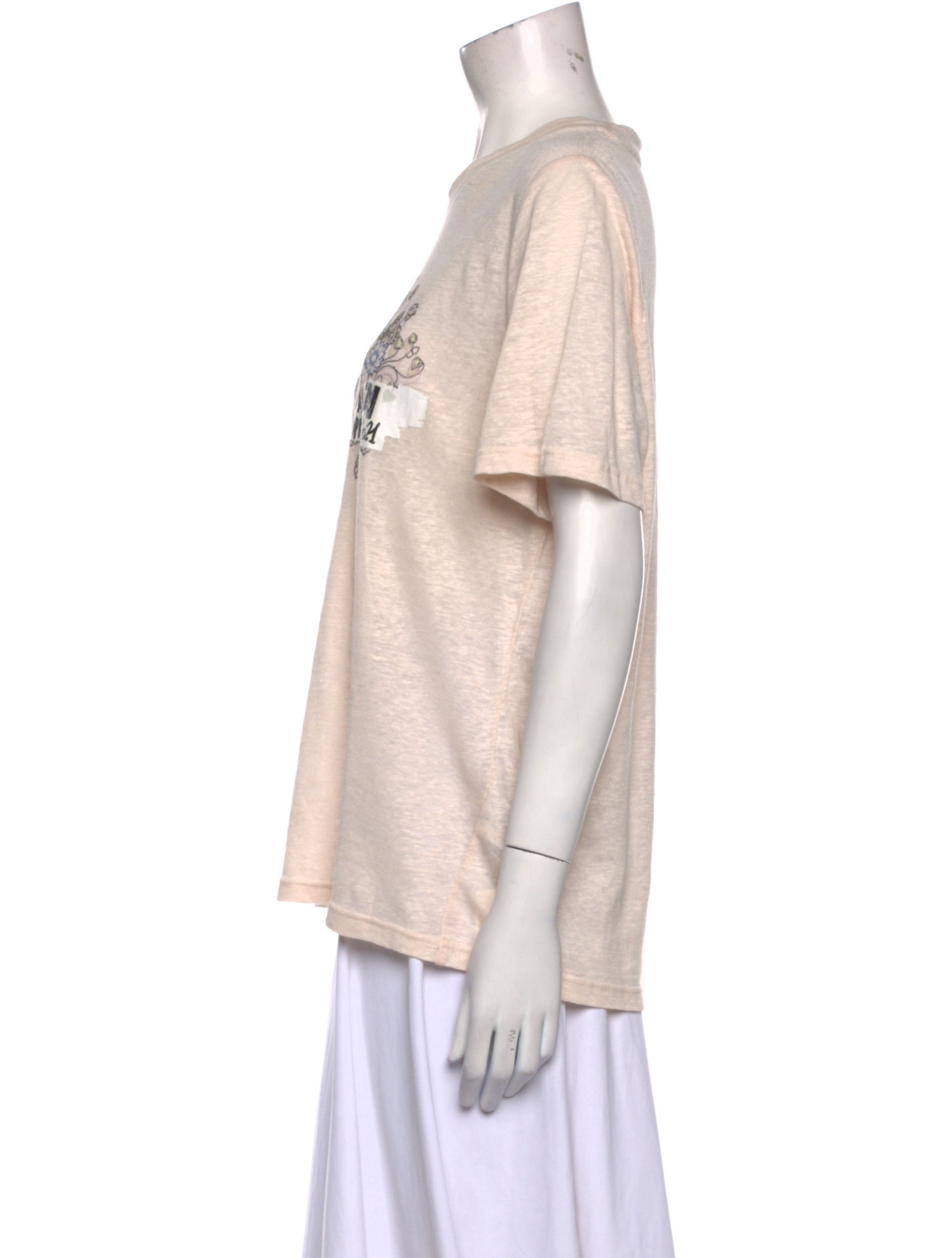 Zimmermann Linen Graphic Print T-Shirt