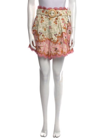 Zimmermann Linen Mini Shorts