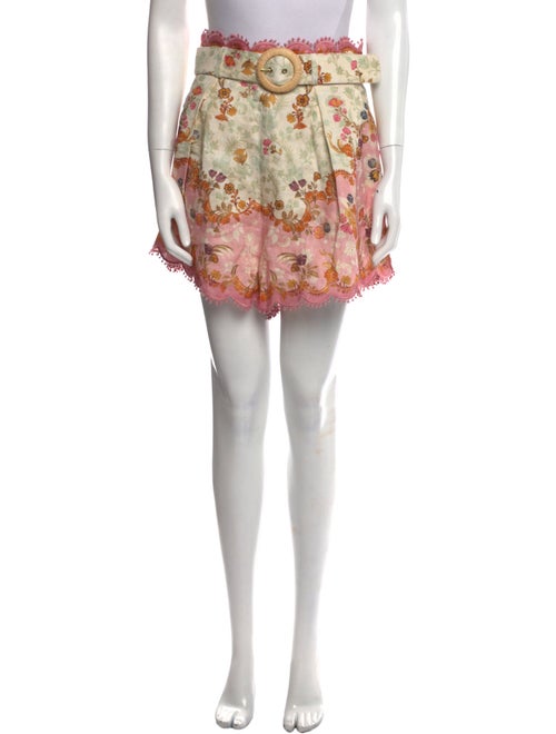 Zimmermann Linen Mini Shorts
