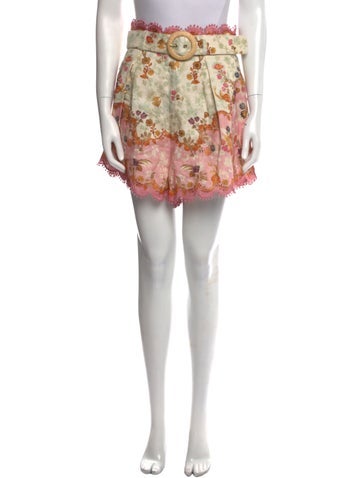 Zimmermann Shorts Linen Mini M