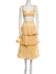 Zimmermann Linen Ruffle Embellishment Skirt Set