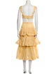 Zimmermann Linen Ruffle Embellishment Skirt Set