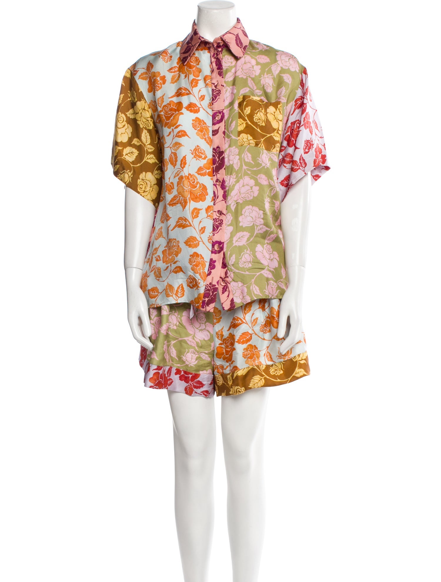 Zimmermann Silk Printed Short Set