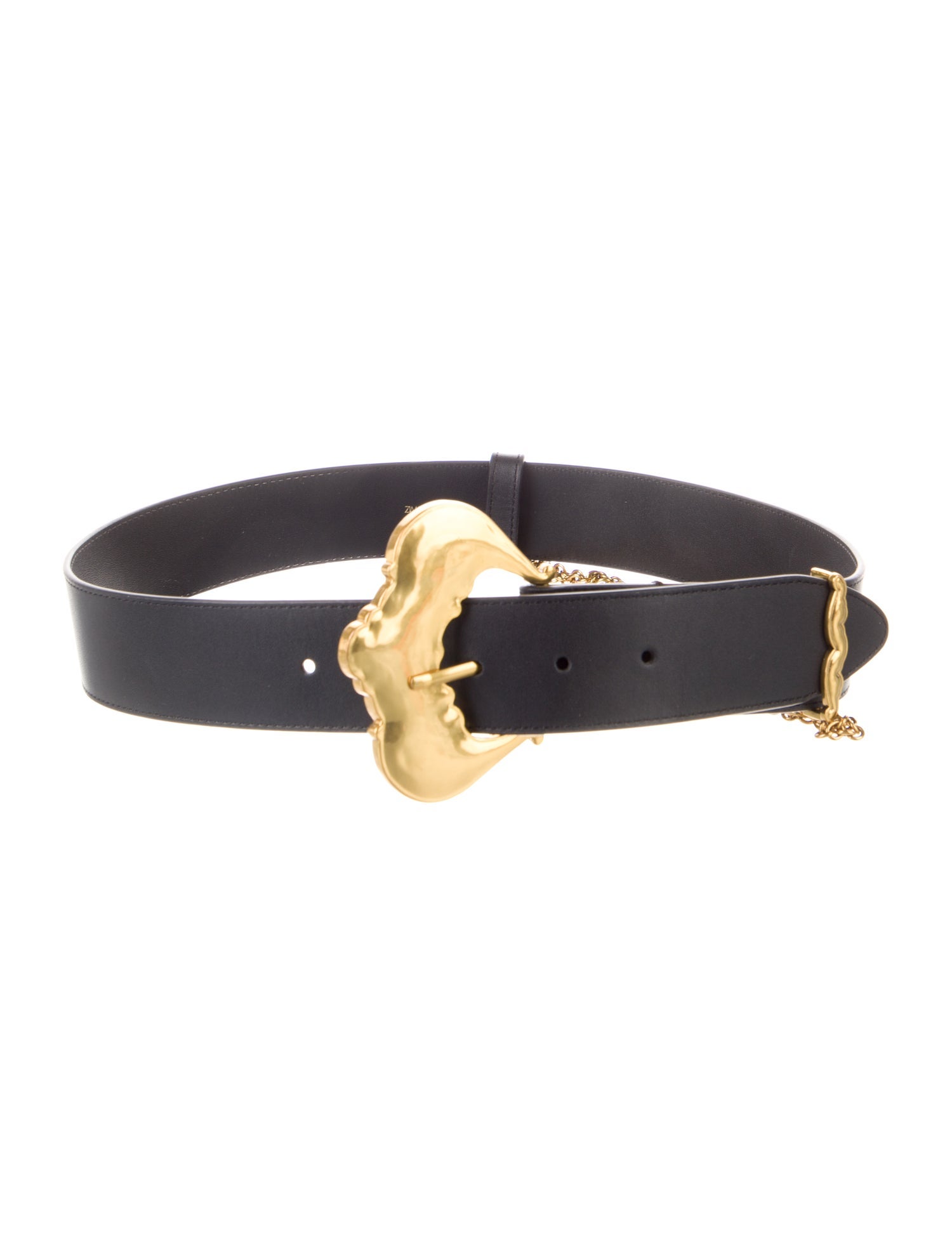 Zimmermann Leather Chain-Link Accents Waist Belt
