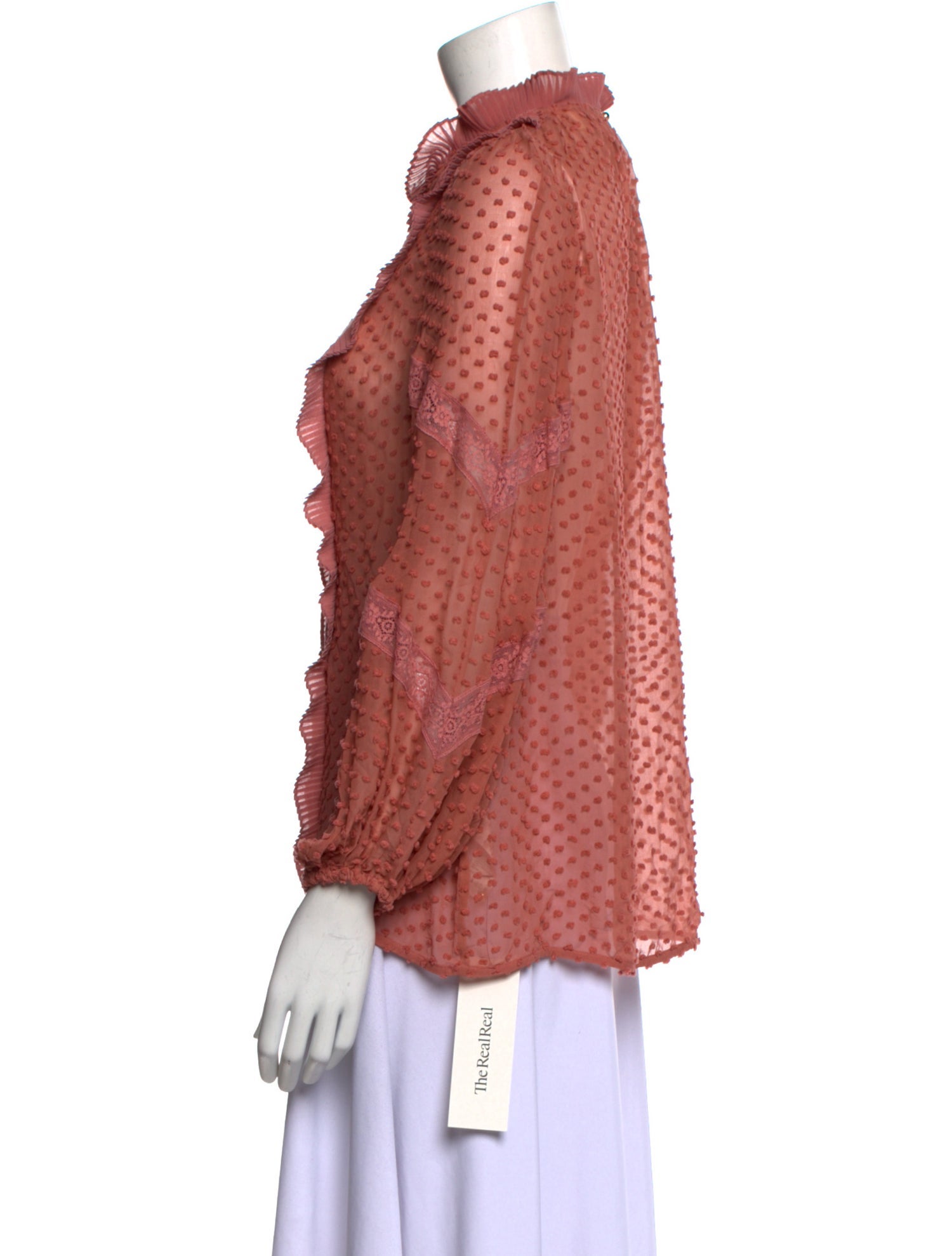 Zimmermann Silk Lace Pattern Blouse