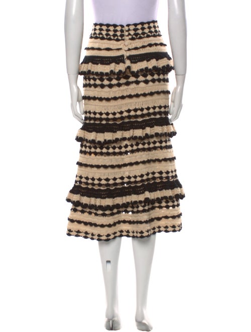 Zimmermann Striped Midi Length Skirt