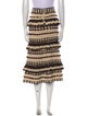 Zimmermann Striped Midi Length Skirt