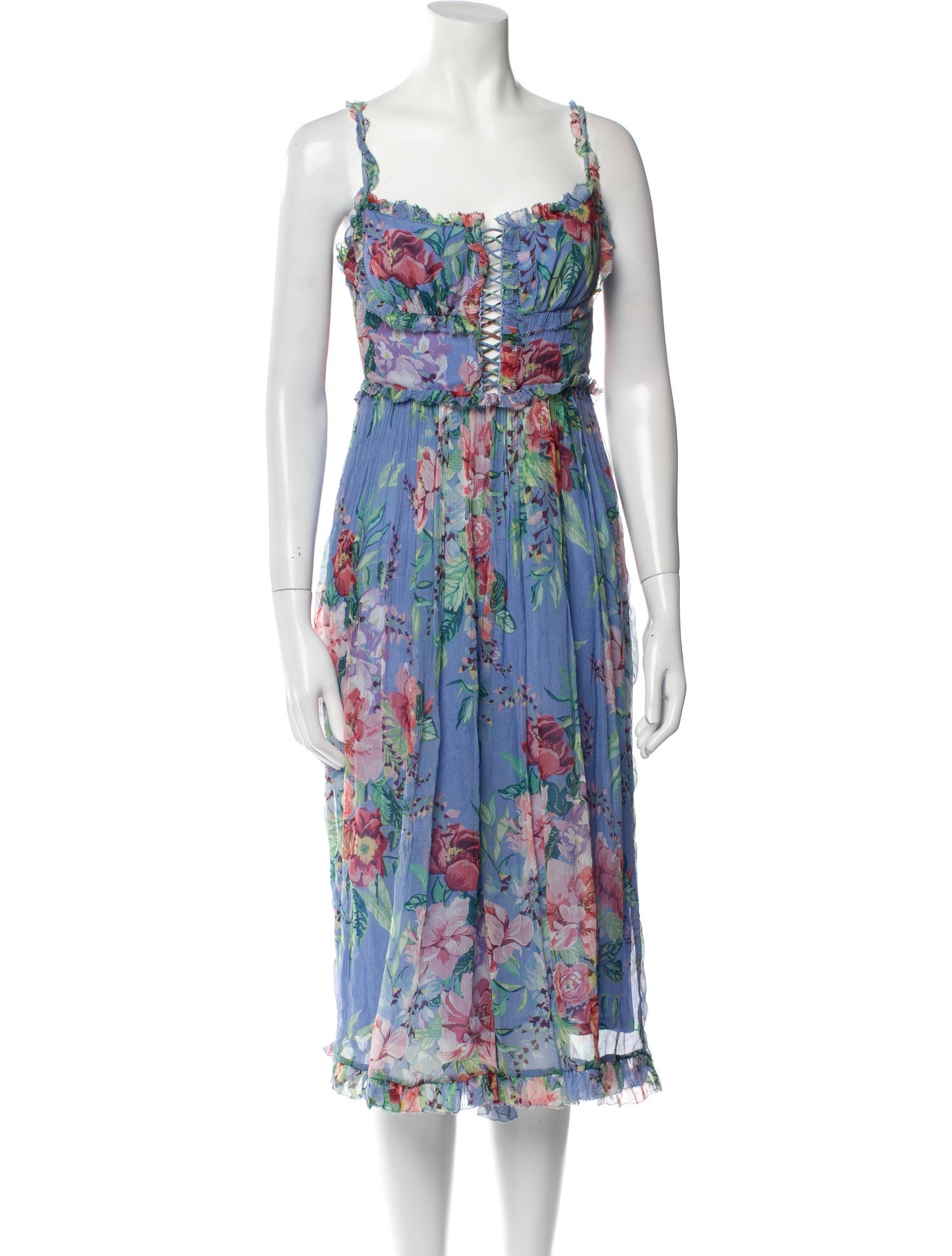 Zimmermann Silk Floral Print Jumpsuit