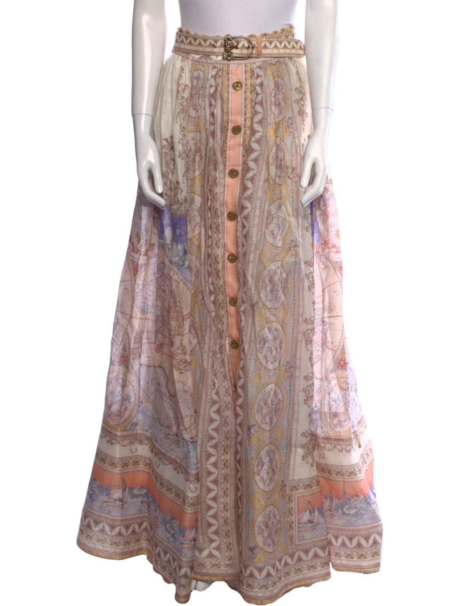 Zimmermann Linen Long Skirt