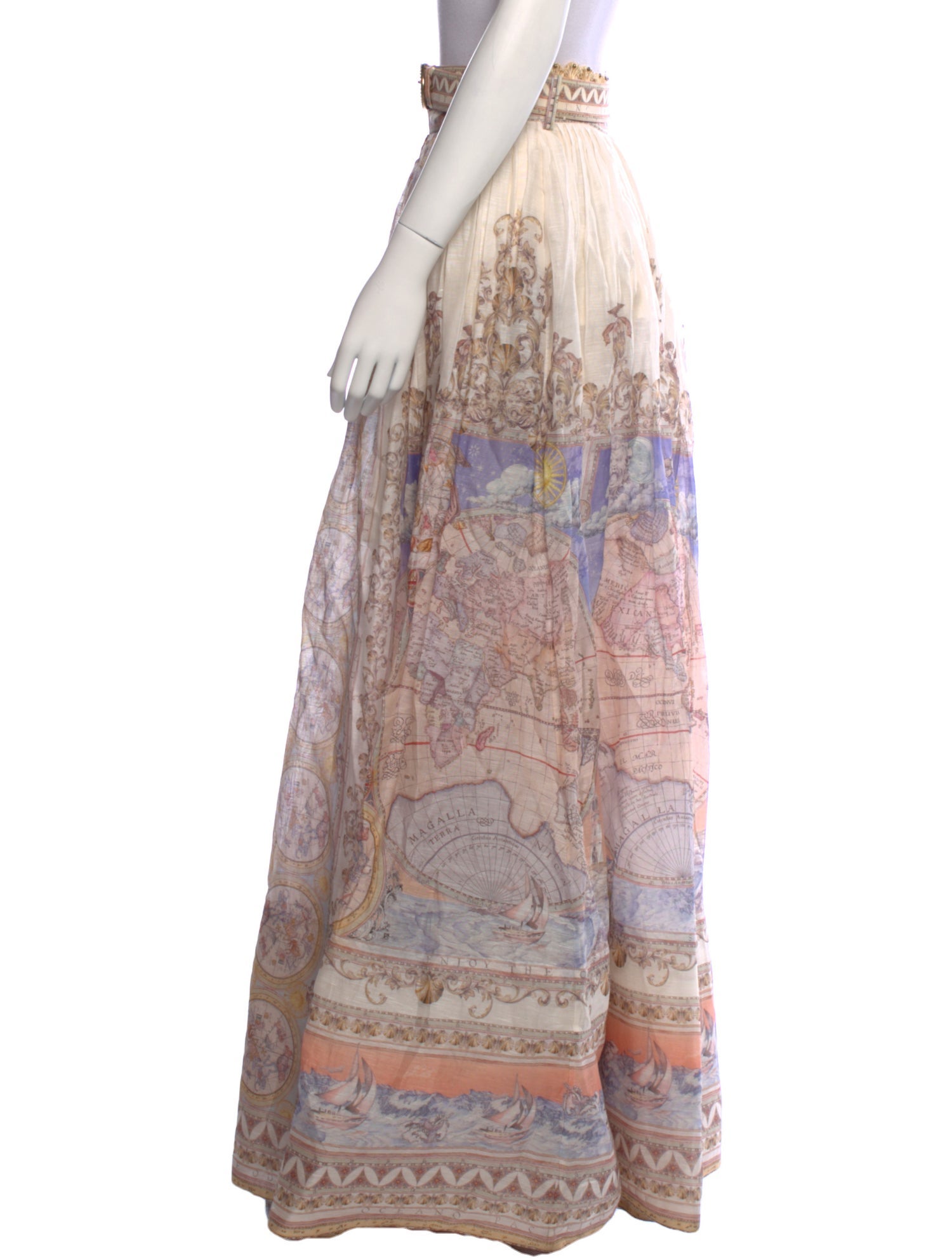 Zimmermann Linen Long Skirt