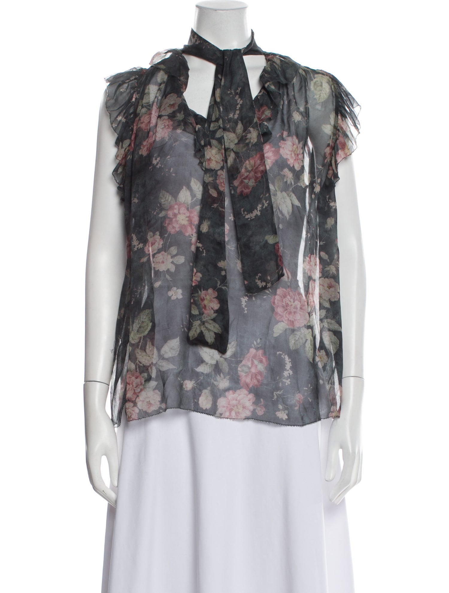 Zimmermann Silk Floral Print Blouse
