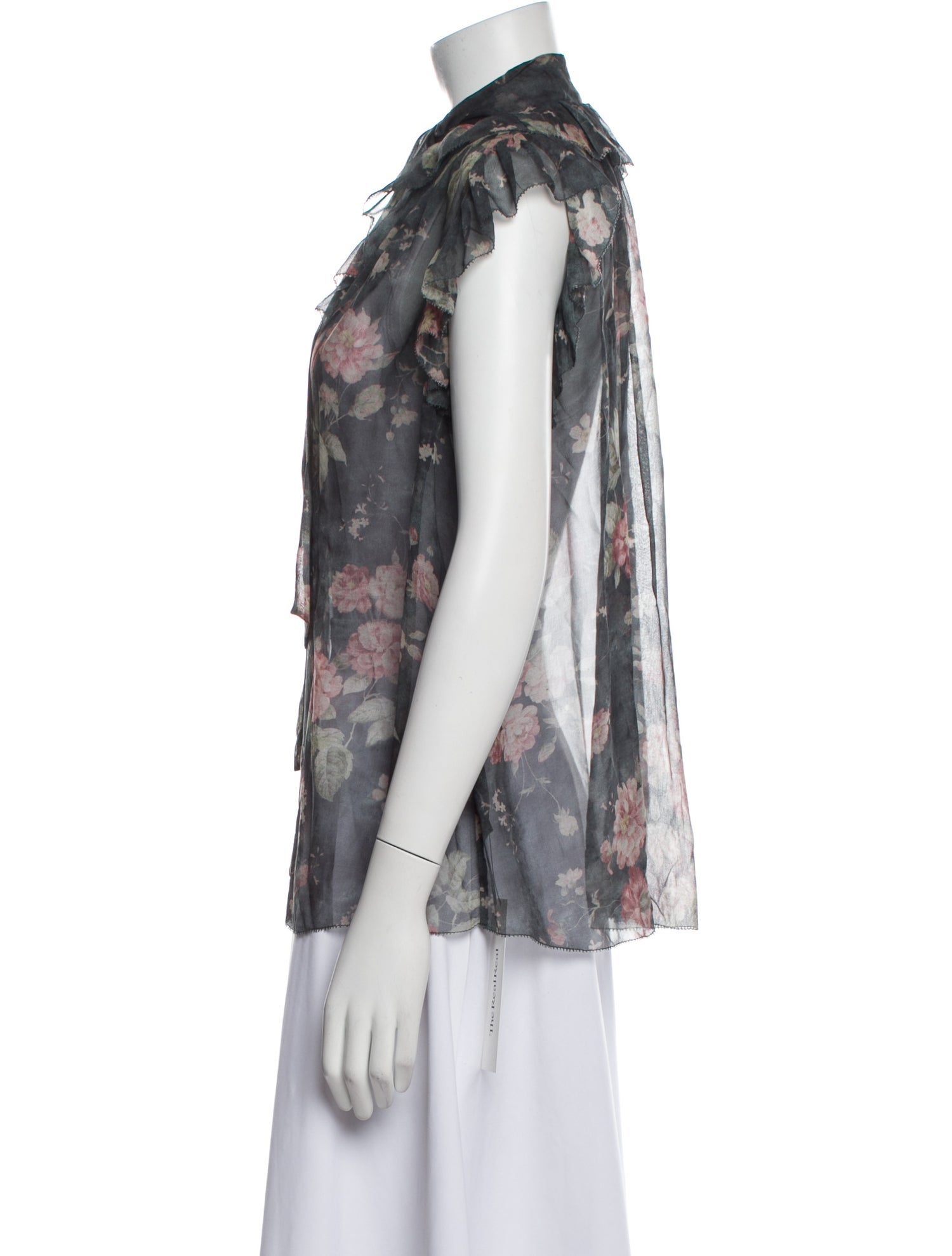 Zimmermann Silk Floral Print Blouse