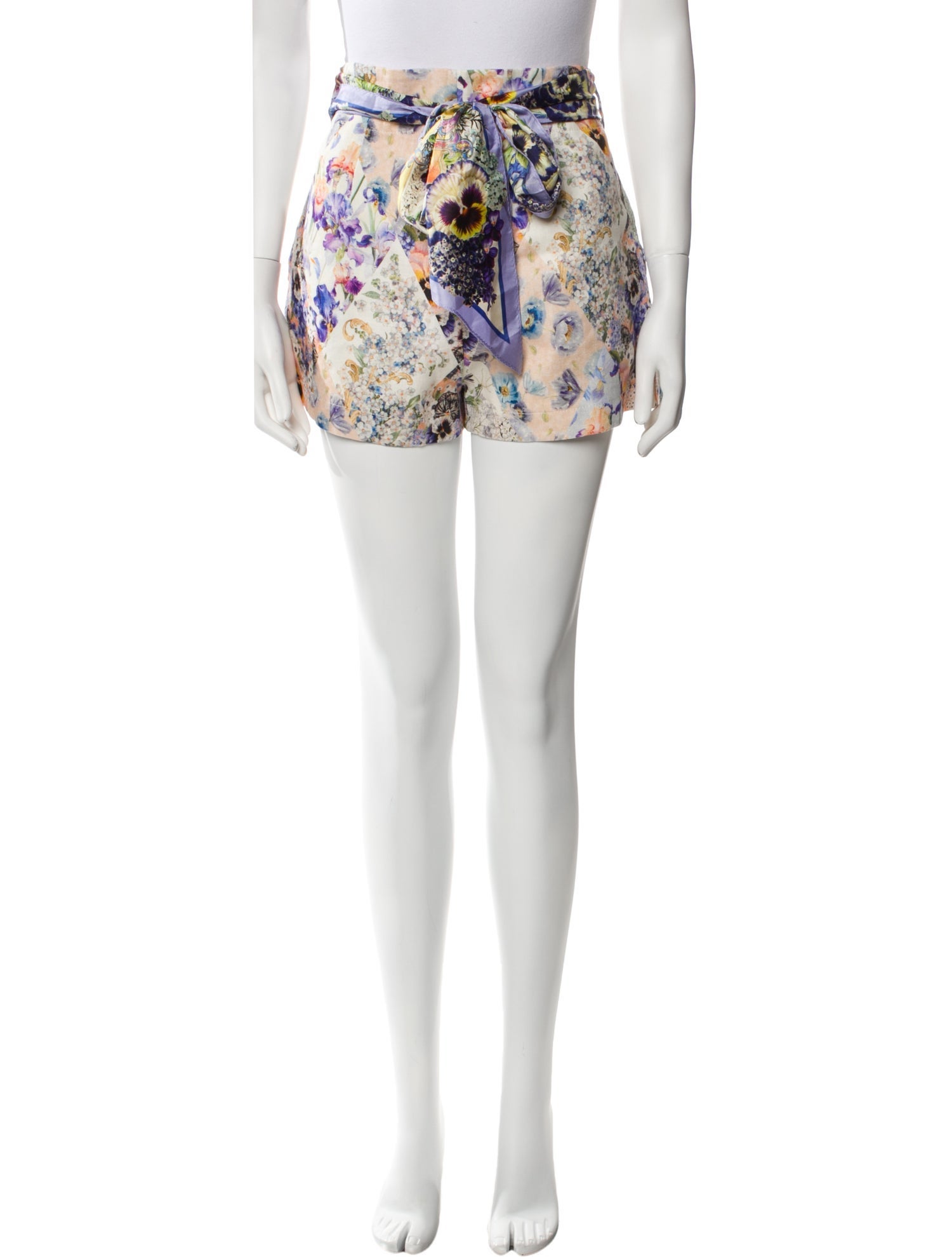 Zimmermann Linen Mini Shorts