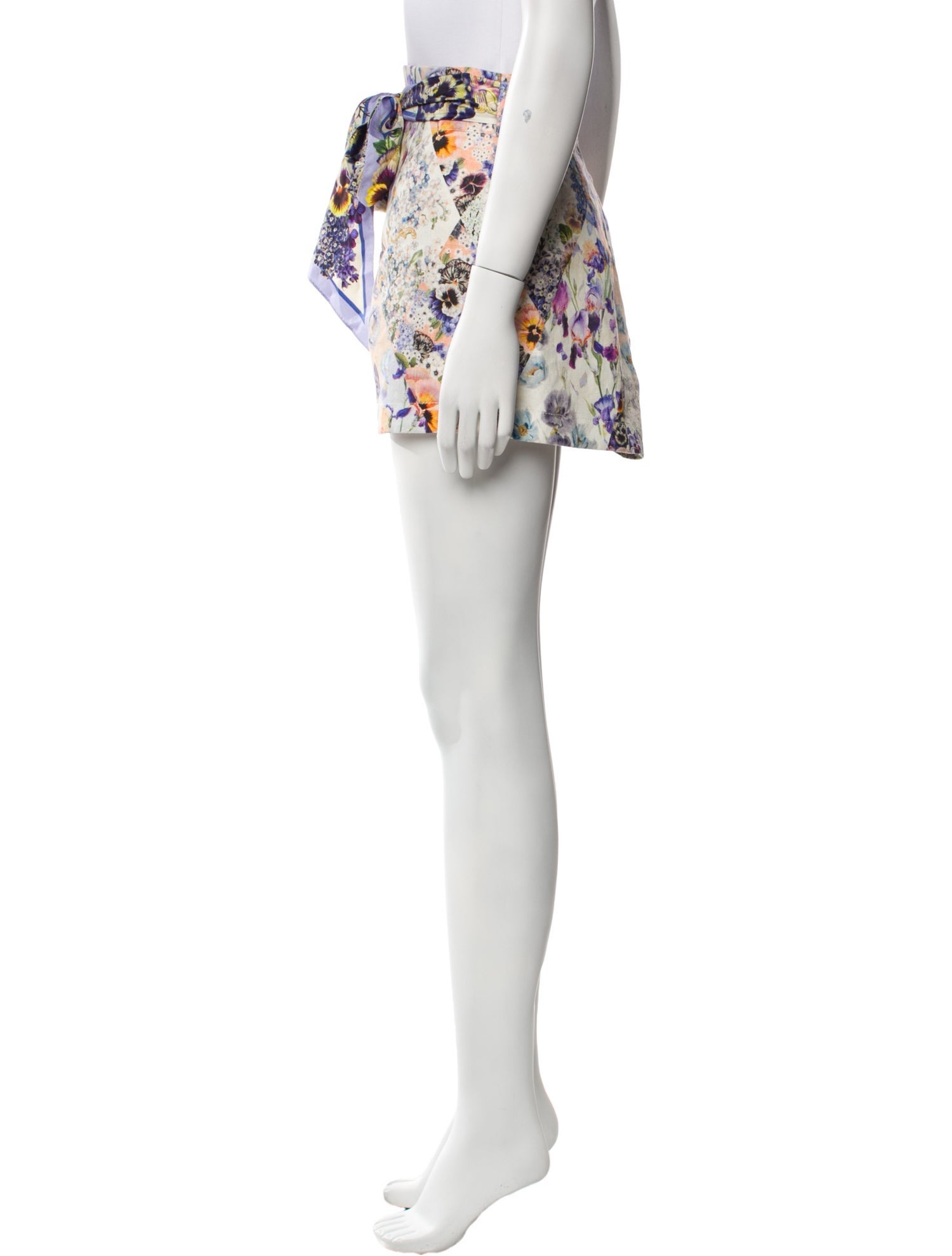 Zimmermann Linen Mini Shorts