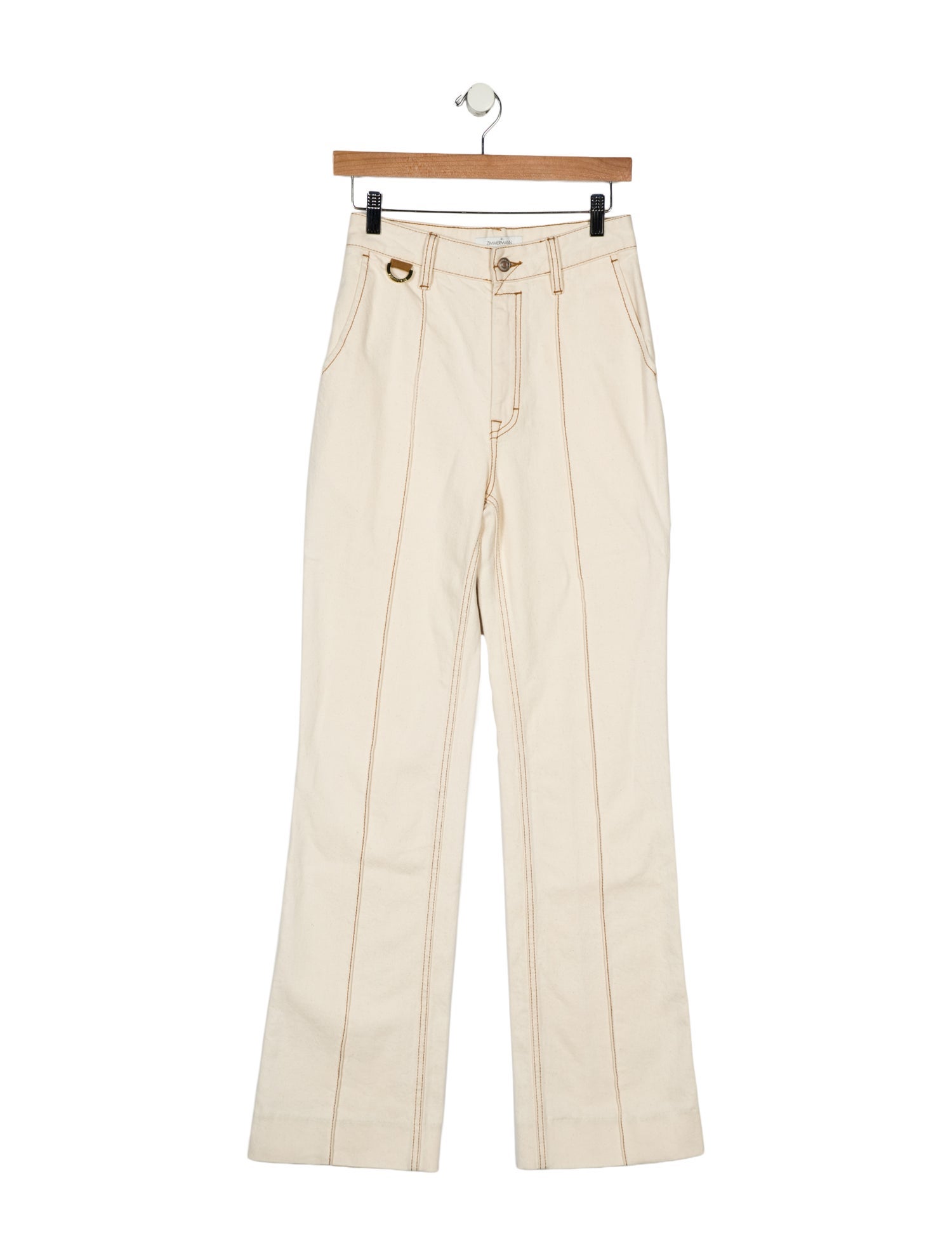 Zimmermann High-Rise Straight Leg Jeans