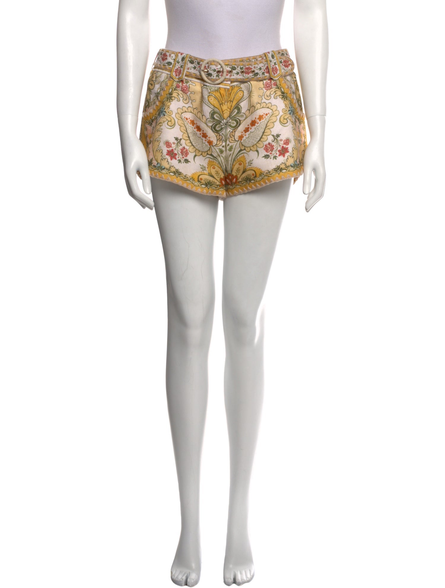 Zimmermann Linen Mini Shorts