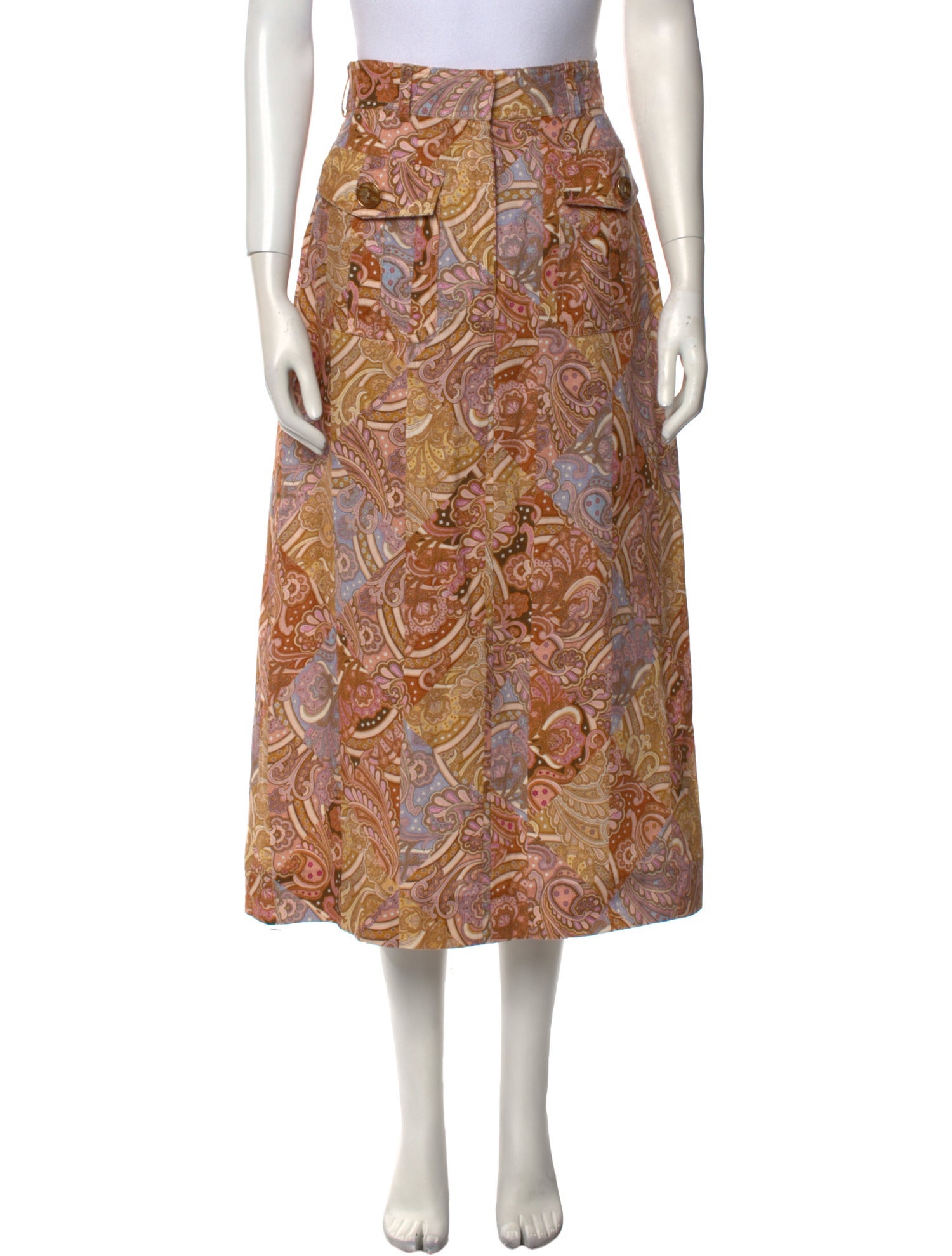 Zimmermann Linen Midi Length Skirt