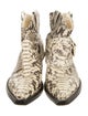 Zimmermann Python Animal Print Western Boots