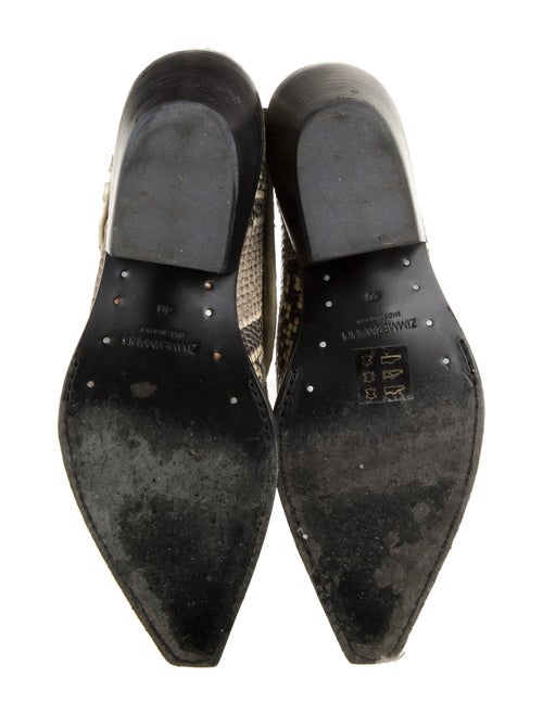 Zimmermann Python Animal Print Western Boots