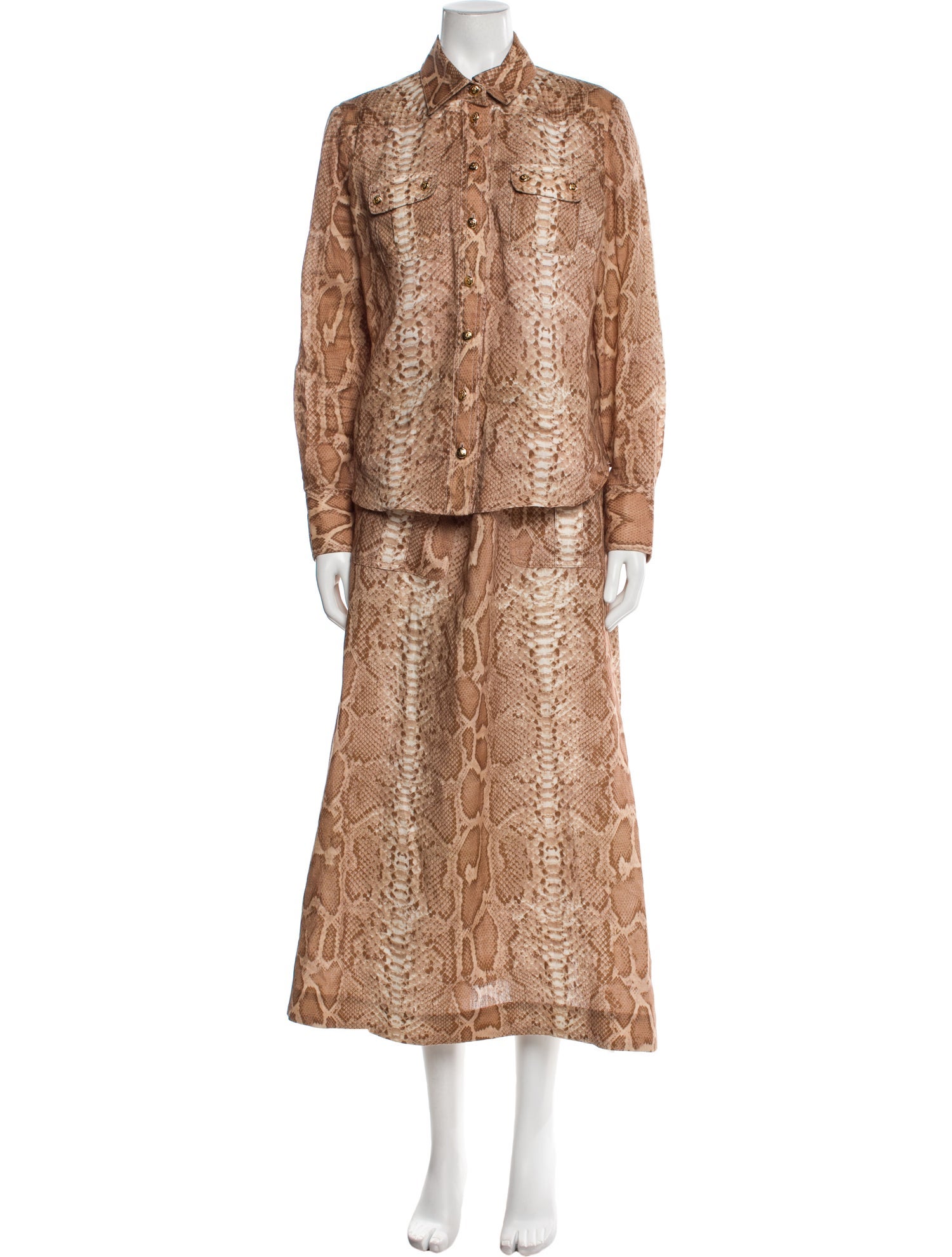 Zimmermann Animal Print Skirt Set