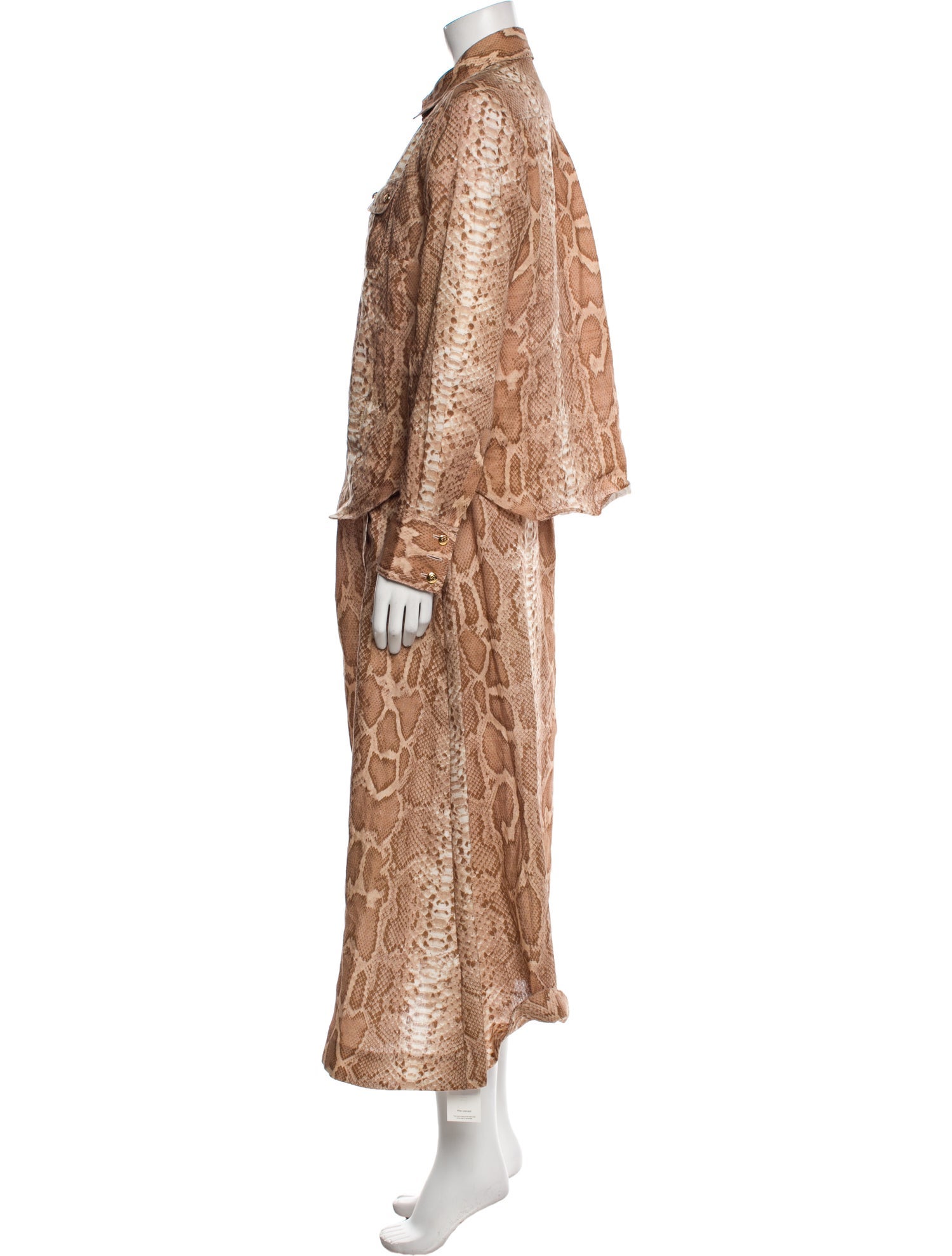 Zimmermann Animal Print Skirt Set